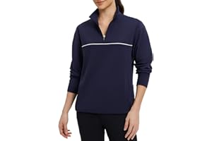 baleaf Women's Fleece Golf Pullover Half Zip Running Jacket Thermal Shirts Winter Cold Weather Gear Water Resistant