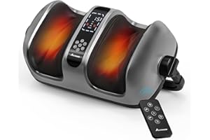 ALLYOUGER Foot Massager with Heat, Shiatsu Foot Massager for Plantar Fasciitis, Neuropathy, Circulation and Pain Relief, Christmas Gifts for Women & Men,Relax for Home Office Use