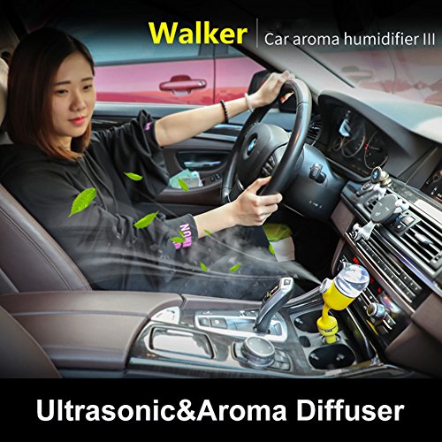 M3M Car Aromatherapy Humidifier Air Aromatherapy Machine 70ML Water Tank Air Purifier Dual USB Charging Interface For Car Home 60240Mm,Blue - Thumbnail 2