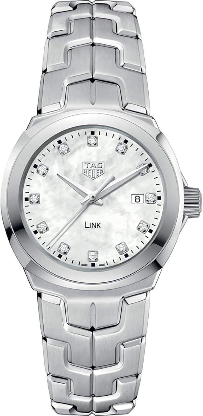 Tag Heuer Link Mother of Pearl Diamond Dial Ladies Watch