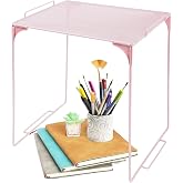 Locker Organizer Shelf, Pink | Stackable, Extra Tall, Fits Standard Size School Lockers