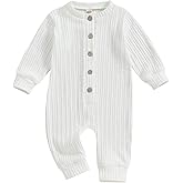 Infant Baby Girl Boy Fall Clothes Knit Long Sleeve Onesie Ribbed Romper Jumpsuit Sweater Winter Coming Home Outfits