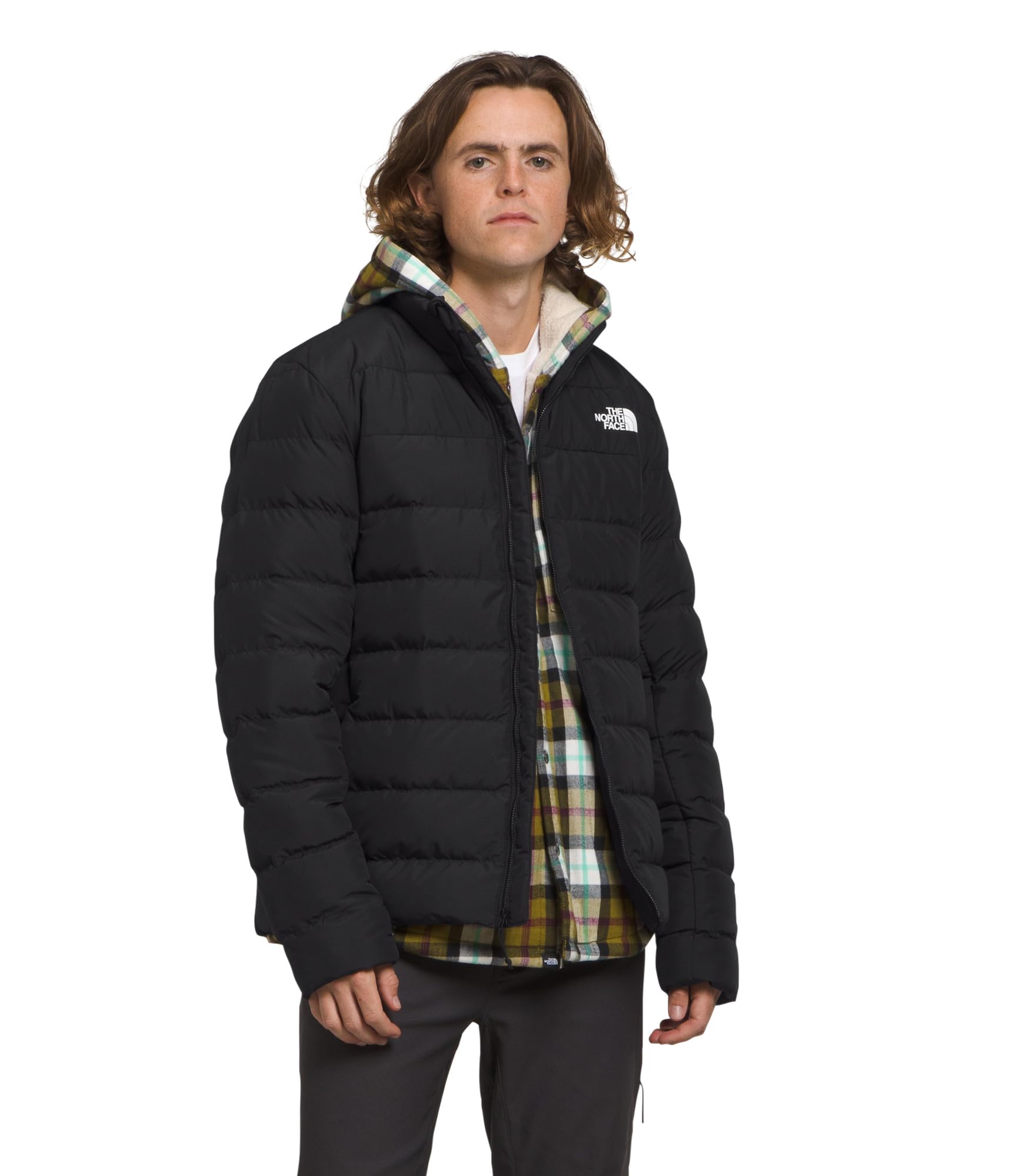 Photo 1 of The North Face Men's Aconcagua 3 Jacket (Standard & Big Size) - Wind & Water Resistant Puffer Coat, Insulated, TNF Black-NPF, Medium