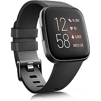 IEOVIEE Bands Compatible with Fitbit Versa/Fitbit Versa 2 / Fitbit Versa Lite/Fitbit Versa SE Classic Soft Silicone…