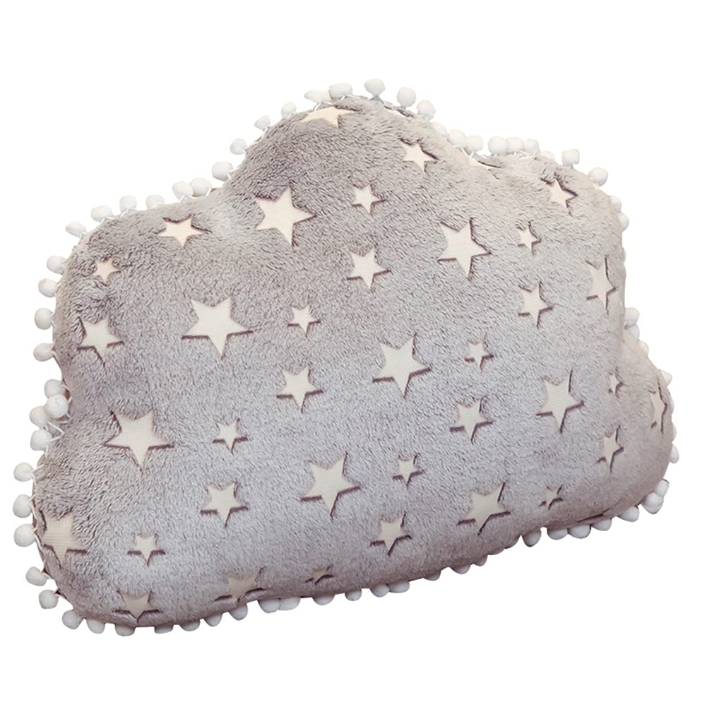 LICHENGTAI Luminous Star Pillow Soft Plush Toy Star Moon Cloud Shaped Cuddly Pillow Stuffed Plush Cushion Cuddle Toys Plush Toy Adorable Doll Huggable Pillow Cushion Toy For Children Adults