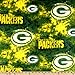 NFL Fleece Green Bay Packers Green/Yellow Fabric By The Yard