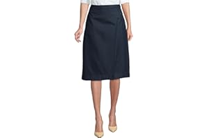 Lands' End School Uniform Women's Solid A-line Skirt Below The Knee