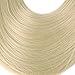 SARLA Invisible Wire Hair Extensions with 3 Clips Long Synthetic Wavy Curly Hairpiece Adjustable Transparent Headband for Women 18 Inch Pale Ash Blonde