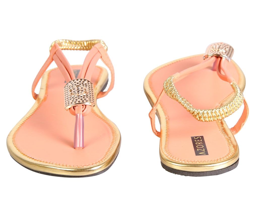 azores women's synthetic flats_peach