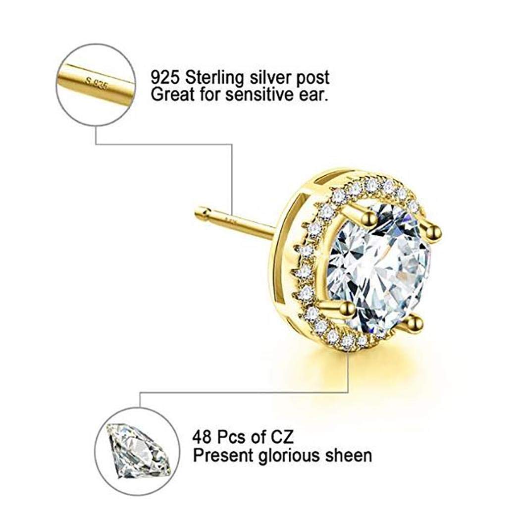 UpBeauty Women Fashion Trendy Style Rhinestone Stud Earring Jewelry Gift Stud