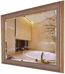 Espejo Grande Montado en la Pared Shabby Chic Espejo de Pared con Marco