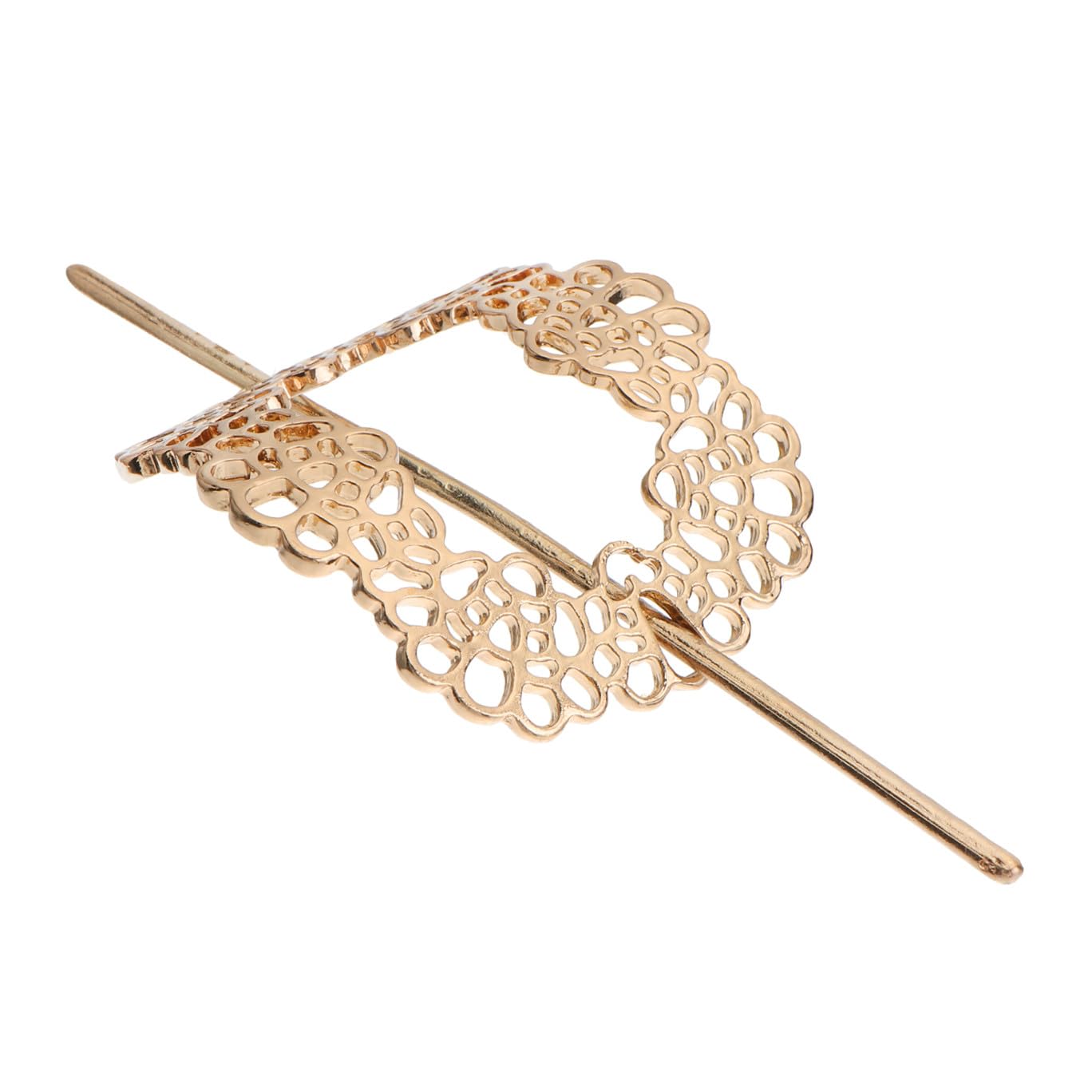 Lurrose Vintage Hair Clip Viking Alloy Hairpin Hair Accessories Stick for Women Ponytail Holder Spring Barrettes