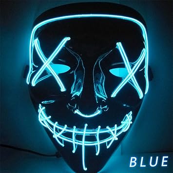 Purge Mask Light Up Glowing Mask Party Halloween Led Light Up Mask Toys Games Masks Pogrebnoneven Rs