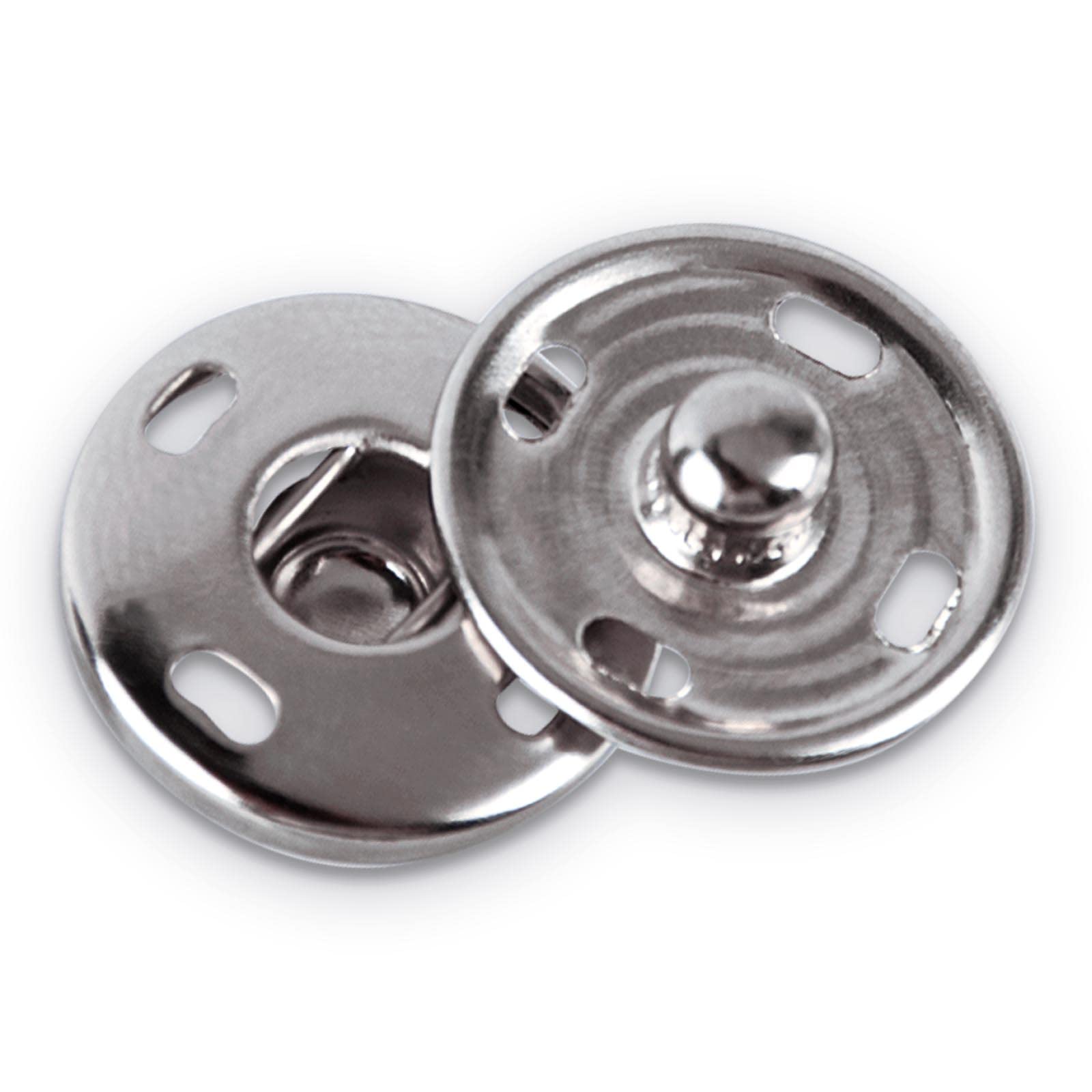 AYNKH 100 Sets 15MM Metal Snap Fasteners, Sew on Press Studs Button for DIY Craft Projects Clothes Handbag Purse Doll