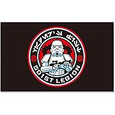 501st Legion Star Wars Vader’s Fist Flag 3 ft x 5 ft Polyester with 2 Brass Grommets Vivid Color HD Printing Indoor Outdoor Room Man Cave Decoration