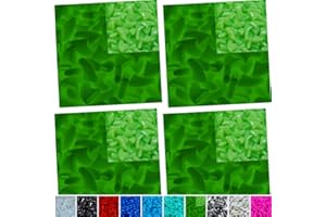 zetpo 80 pcs Cat Nail Caps | Cat Claw Covers | with Adhesives and Applicators (Glow in The Dark Green, Medium)