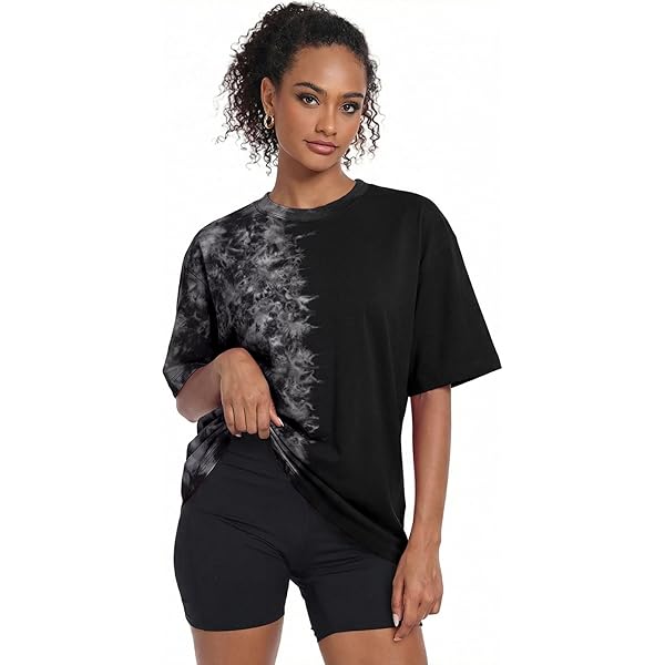 CEINOM Hip-Hop Ripped Holes Short Sleeves T-shirt Solid Color