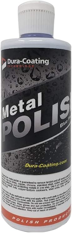 Amazon Com Dura Coating Blue Premium Metal Polish 16 Oz Metal Polish For Aluminum Wheels Diamond Plate Stainless Steel Copper Brass And Nickel Automotive