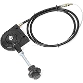 Erchon 40" Throttle Control Cable for Excavator, Bendable Manual Controller