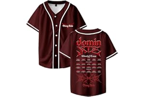 DIULEILAOMOU Stray Kids Dominate World Tour 2025 Baseball Jersey Short Sleeve Button-up Shirts Women Men Streetwear Tee