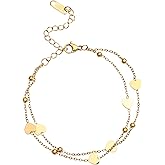 Rich London 18K Gold Plated Bracelet for Women for Doble And Single Layer Bracelets Jewelry Charms Crystal Accents Elegant Gift for Women Valentine's Day, Mothers' Day, Anniversary, Birthday