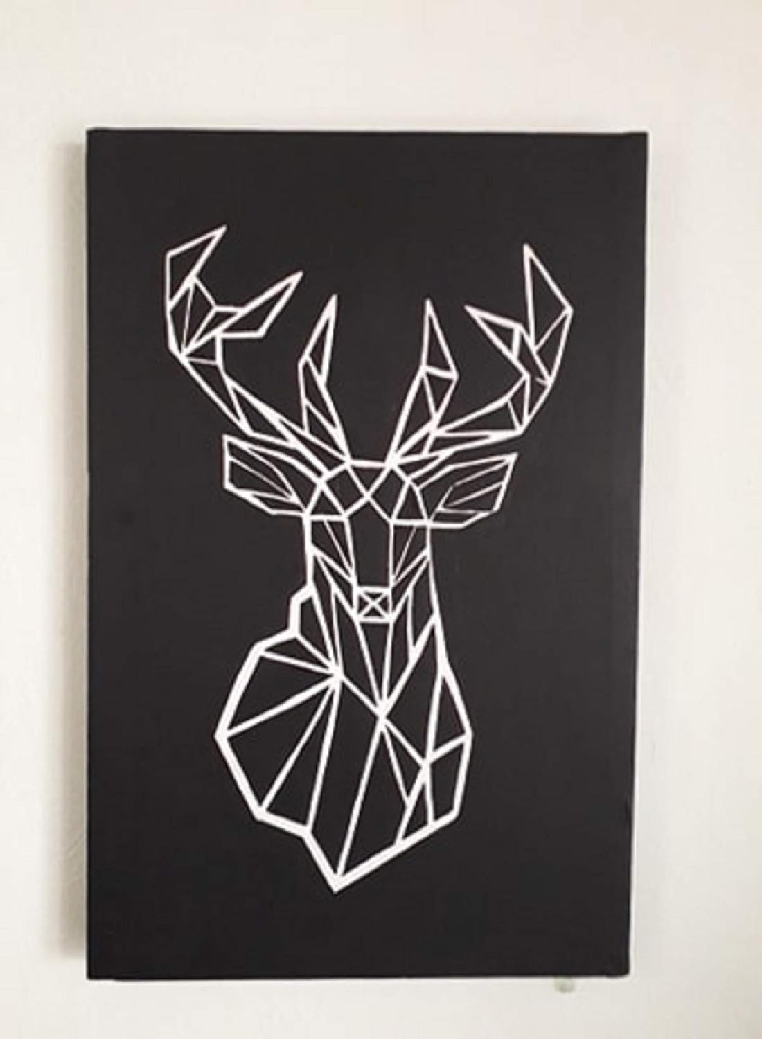 Cuadro decorativo moderno - Pintura CIERVO GEOMETRICO - Pintado a mano