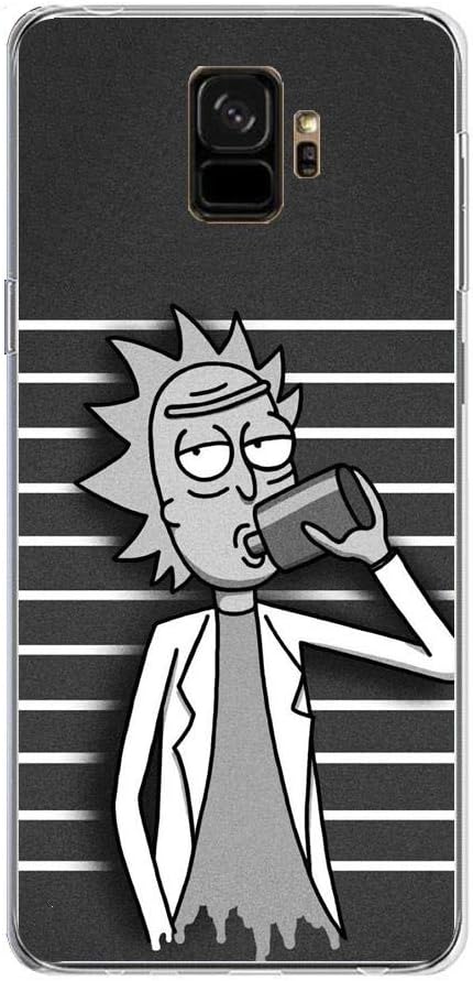 Ultra-Thin Clear Transparent Soft TPU Case Cover for Samsung Galaxy S9-Anime Rick-Morty 6
