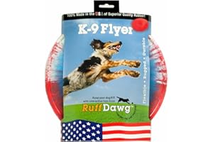 Ruff Dawg K9 Flyer Rubber Dog Toy Large Assorted Colors