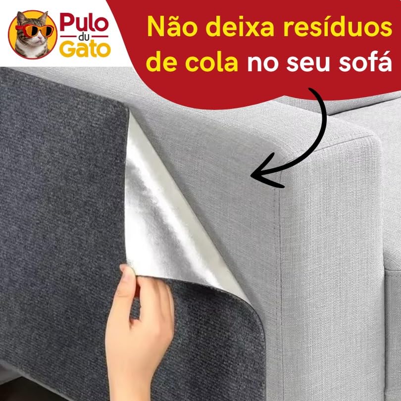 Carpete Arranhador Adesivo Protetor (Bege, 50cm x 2 Metros)