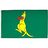 AZ FLAG Boxing Kangaroo Flag 3x5 ft 100D Polyester 2 Grommets | Indoor and outdoor use Australian 150x90 cm decorative flag double stitched seams and reinforced edges with metal grommets