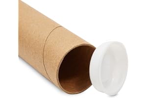 G-CAIH TubeeQueen Mailing Tubes with Caps, 4 inch X 24 inch usable length (1 Pack)