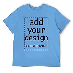 Custom Mens t Shitr Add Your Own Logo Text Photo