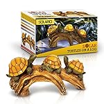 Solar Powered Turtles on Log Decoration- Ultra Durable Polyresin- Intricate Detailing- Wireless Outdoor Accent Lighting- Best Decor Ornaments for Garden/ Yard/ Water Feature (1)