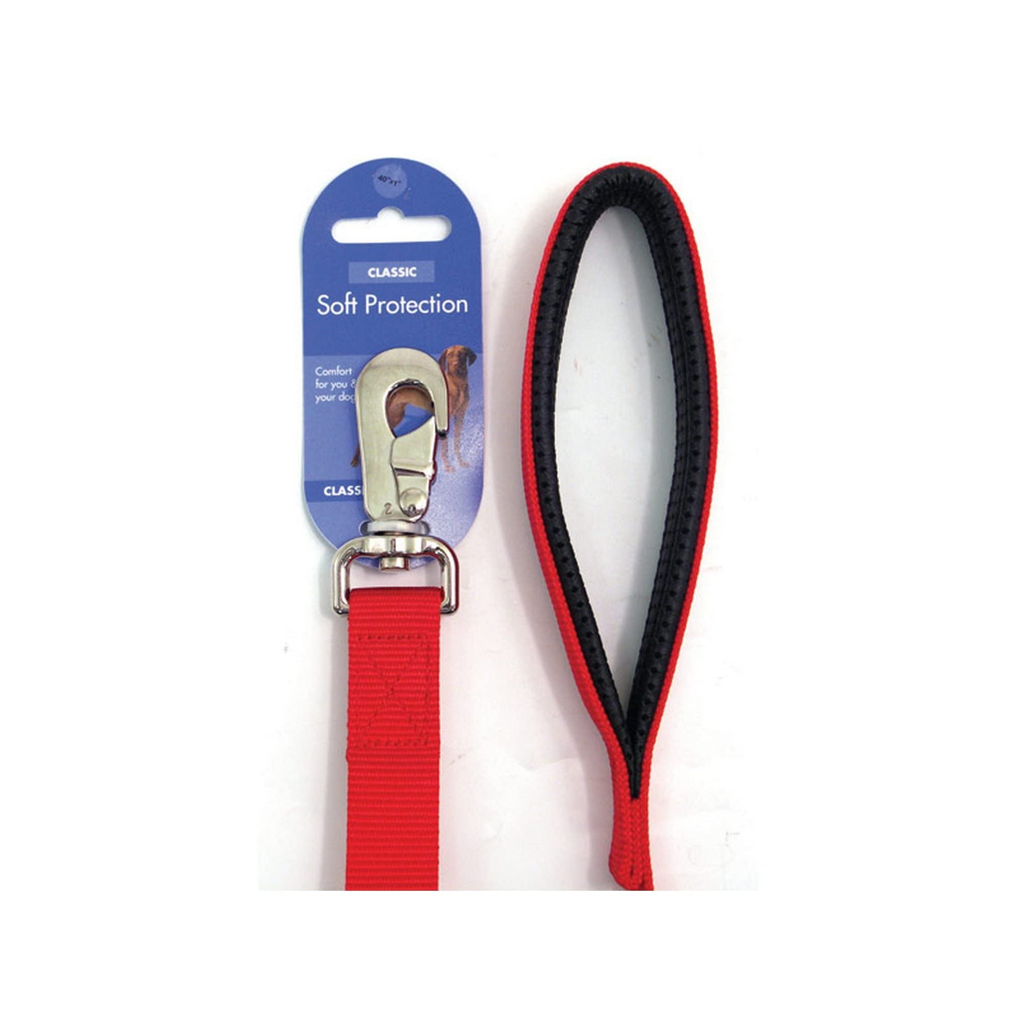 Rosewood Classic Soft Protection Lead, 3/4 x 40-inch, Red