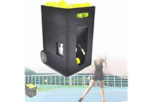 Automatic Tennis Ball Launcher with Rechargeable Lithium Battery - for Beginner and Advanced Players,Portable Tennis Ball Mac