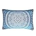 Sleepwish Elephant Mandala Pattern Pillow Case Crystal Arrays Blue Bedclothes Mandala Printed Pillowcase (1 Case) (20 x 30 Inches)