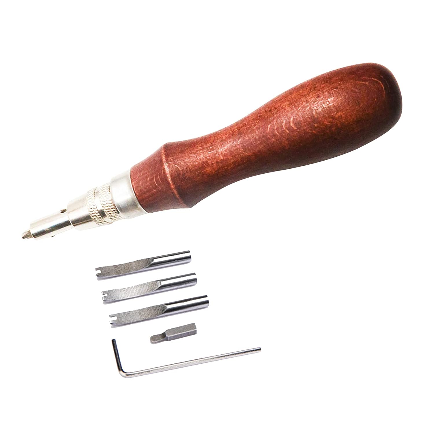 MultiFunctional Leather Groover Tool 7 in 1 Pro Adjustable Stitching