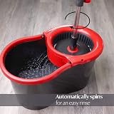 DIVCHI Microfiber Spin Mop and Bucket Set, Red/Gray, 45in Telescopic Handle view 3