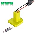 Power Wheel Adapter Compatible for Ryobi 18V Battery with 30A Fuse & Wire terminals, Power Connector for Rc Car, 14 Gauge Robotics, Rc Truck, DIY, Compatible for Ryobi 18V P108 P107 P102 P100
