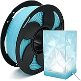 Transparent Sky Blue 1.75mm PLA Filament High Speed Clear Basic PLA Filament 1kg (2.2lbs) Plastic Spool Fit Most FDM Printer AMS