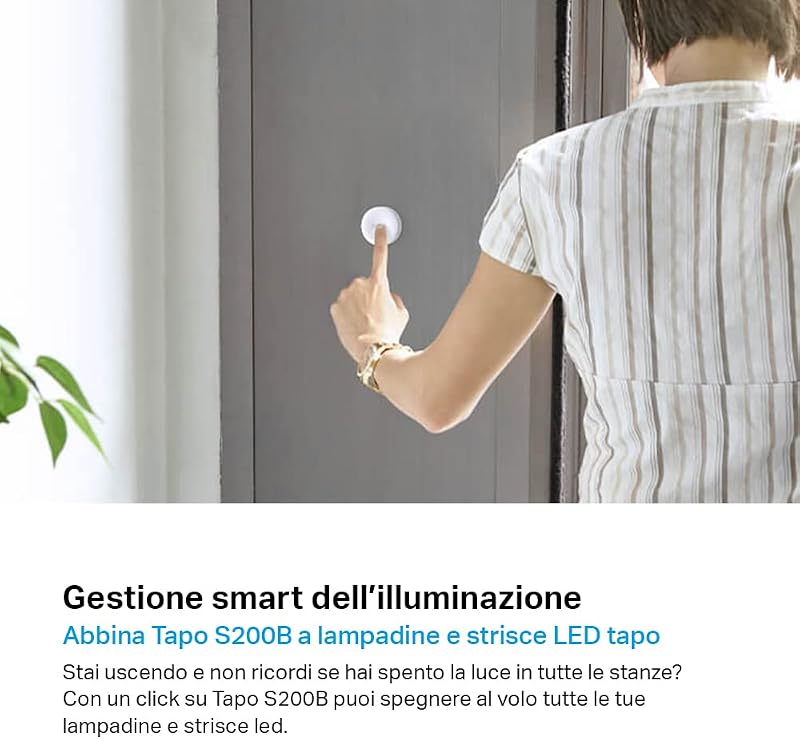 S200B Pulsante Smart Button Azioni Intelligenti Allarme Hub Richiesto