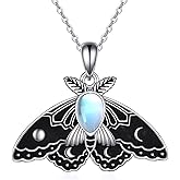 YAFEINI Bee/Panda/Cow/Fox/Owl/Moth/Cat/Dolphin/Otter/Penguin/Phoenix/Unicorn/Axolotl Necklace Sterling Silver Animal Lover Gift for Women Cute Animal Jewelry