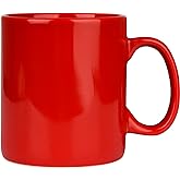 CAILIDE 29oz Extra Large Ceramic Coffee Mug with Handle for Office and Home (Red)
