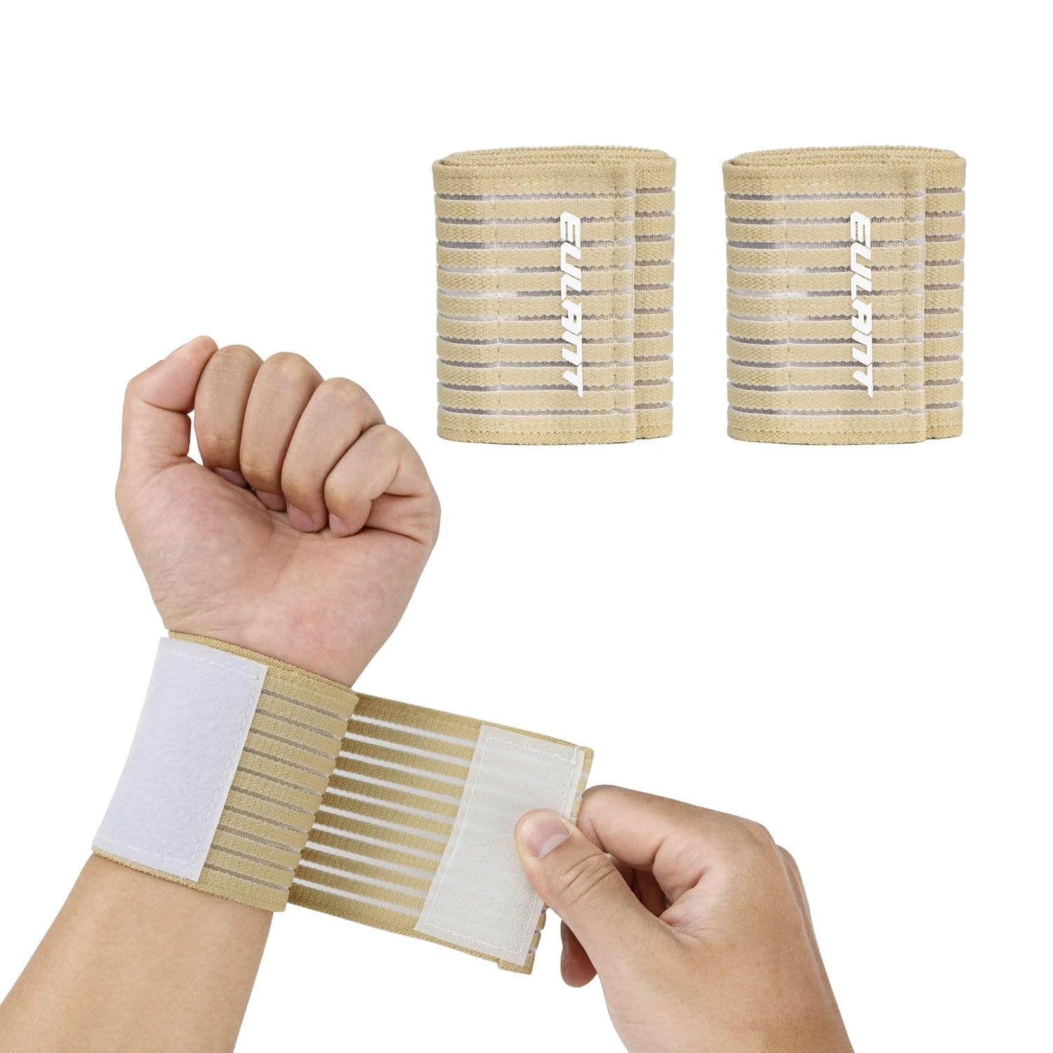 EULANT Elastic Compression Bandages 40cm(15.7in) for Hand/Wrist,Wrist Wraps Support Brace, Ankle Strap for Children,Wristbands for Weightlifting Tennis Basketball Working Out Fitness