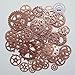 130G Steampunk Gear Cog Wheel Skeleton Clock Watch Pendant Charms by N'joy 4.8 oz, 70PCS-Red Copper?