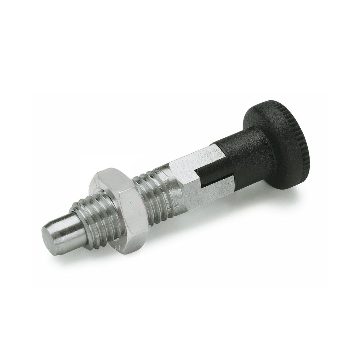 Ganter Standard Elements GN 717 10 5 HD M16x1 Stainless Steel Locking Bolt, Silver, GN 717-10-M16X1, 5-CK-ST