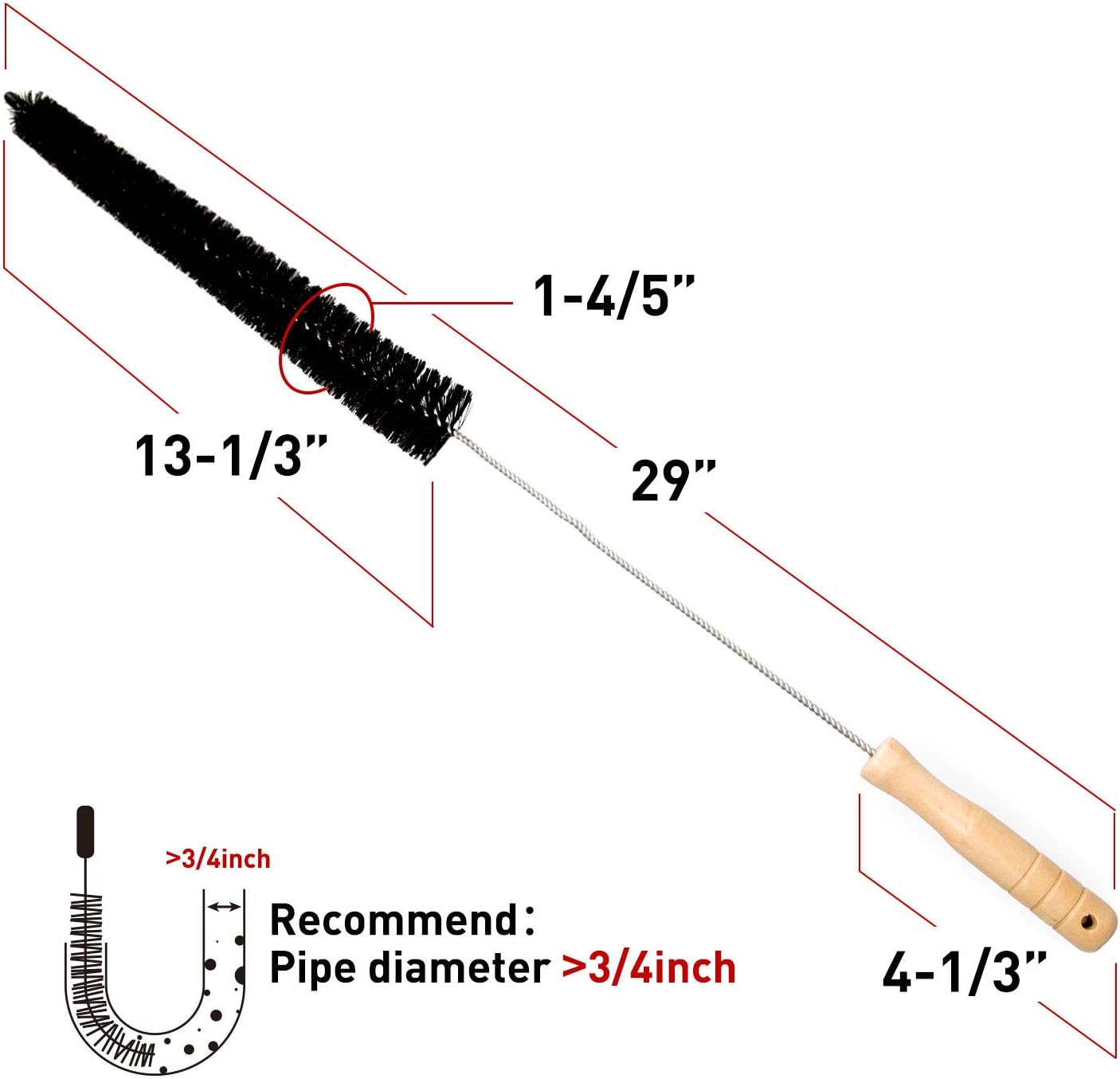 Holikme 2 Pack Dryer Vent Cleaner Kit Dryer Lint Brush Vent Trap Cleaner Long Flexible Refrigerator Coil Brush: Kitchen & Dining