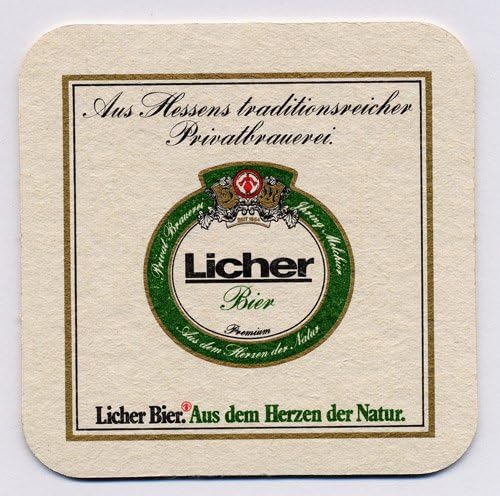 Licher Bier Paperboard Coasters - Set of 4