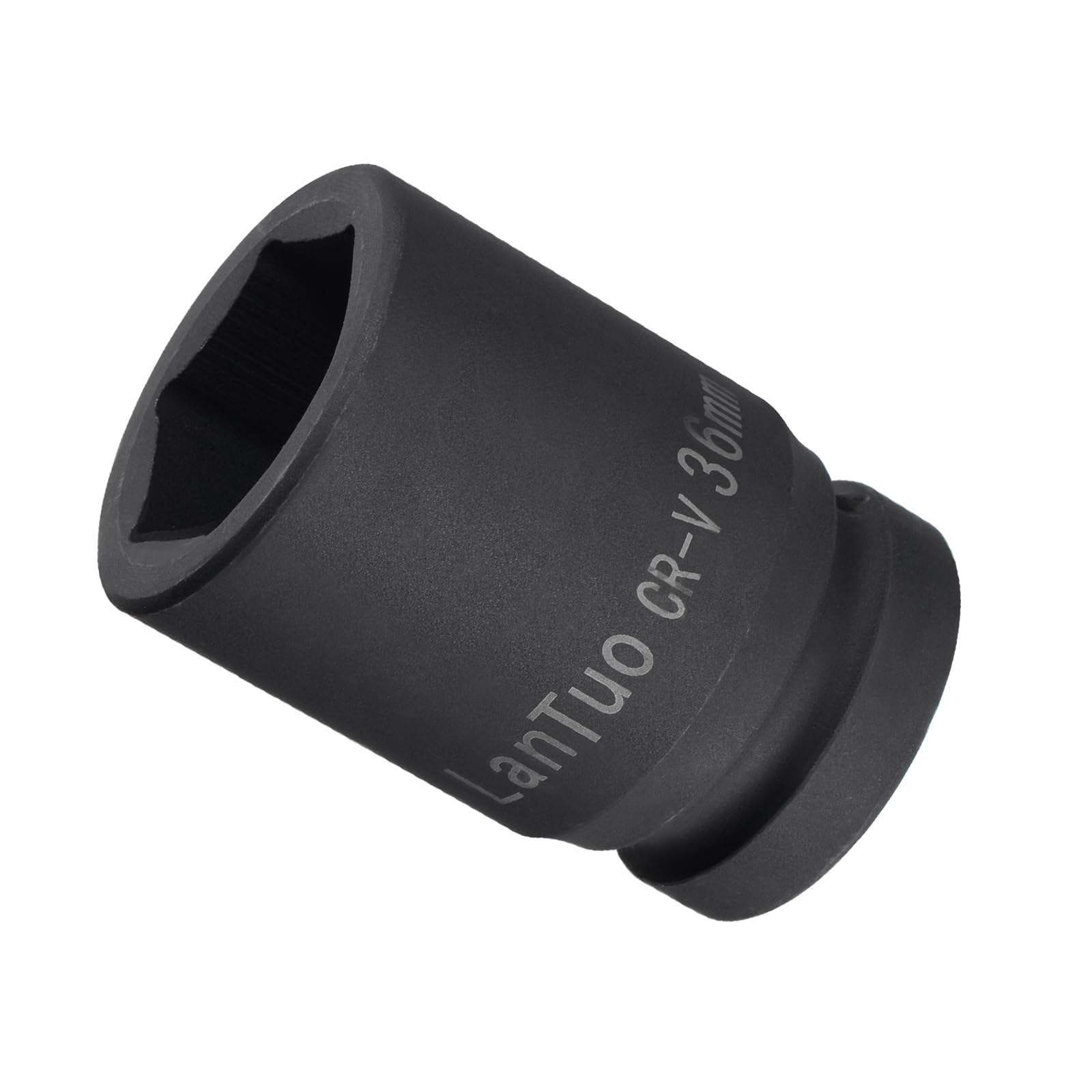 CoCud 6-Point Impact Socket, 1" Drive 36mm Socket, CR-V Radiused Corner Design Standard Metric Socket - (Applications: for DIY, Automobile Repairs, Manufacturing)