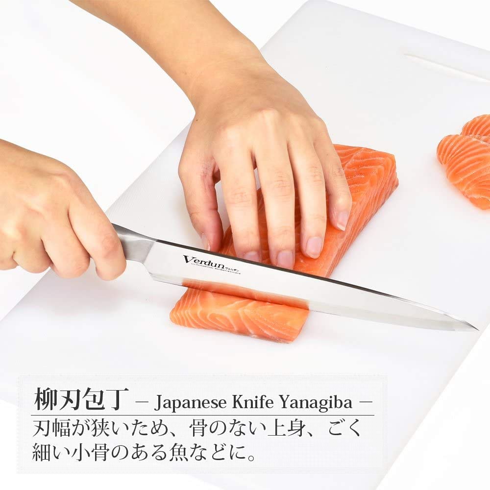 Shimomura Kogyo OVD-16 Verdan Willow Blade Knife, 8.3 inches (210 mm), Molybdenum Vanadium Steel, Dishwasher Safe, Made in Japan